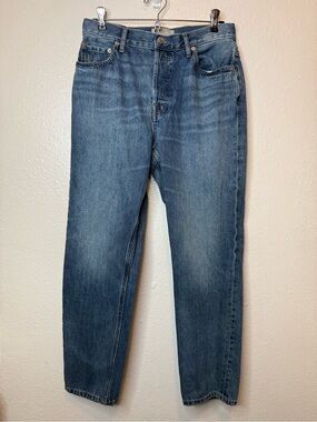 Everlane The 90’s Cheeky Blue Jean Denim Button Fly Whisker Wash Size 29 Regular